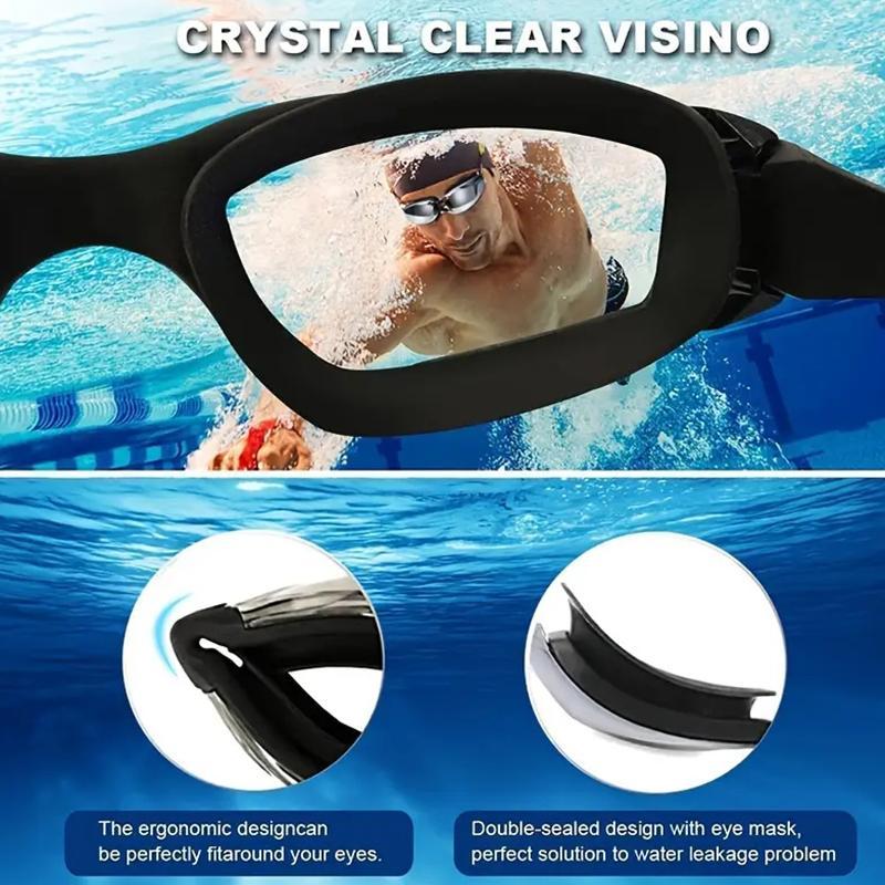 Adjustable Waterproof Swimming Goggles, Anti-fog Swimming Goggles for Men & Women 8