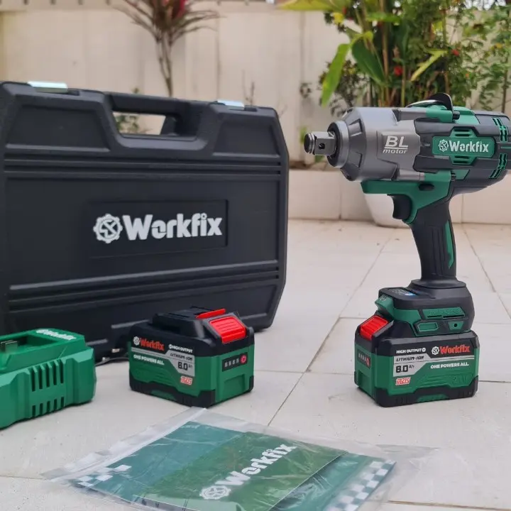 Máy Siết Bulong Khủng Workfix 2100, Đầu 3/4 Lực Siết 2100nm Mở Cả Bulong Cần Cẩu 1