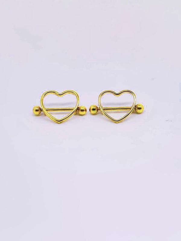 Summer Fashion Heart Shaped Nipple Ring, Nipple Piercing for Women, Trendy All-match & Exquisite Pierced Nails for Party, Daily Clothing Decor, Valentine's Day, Gift 7
