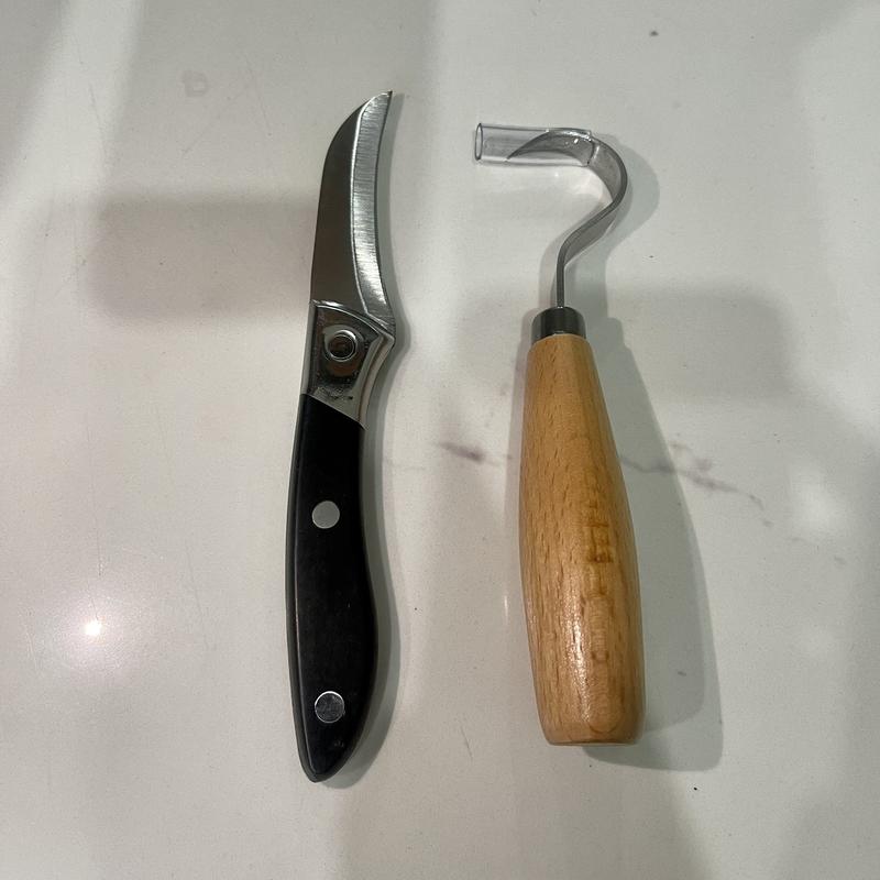 combo dao cạo nạo + dao cán đen ghép chồi cây