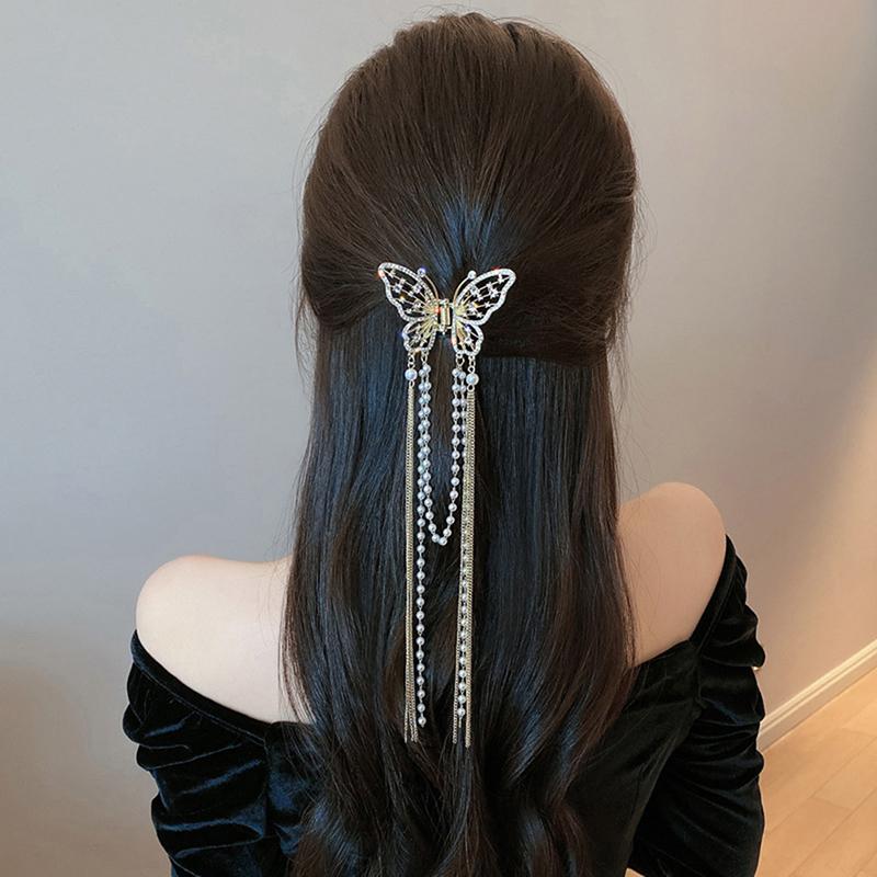 Klip rambut dengan jumbai rama-rama untuk gadis, klip rambut - TikTok ...