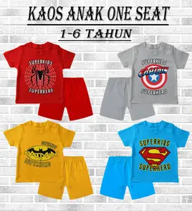 Setelan Kaos Celana ANAK 1-6 Tahun KARAKTER baju stelan anak kaos anak cowo cewe karakter Katun Distro
