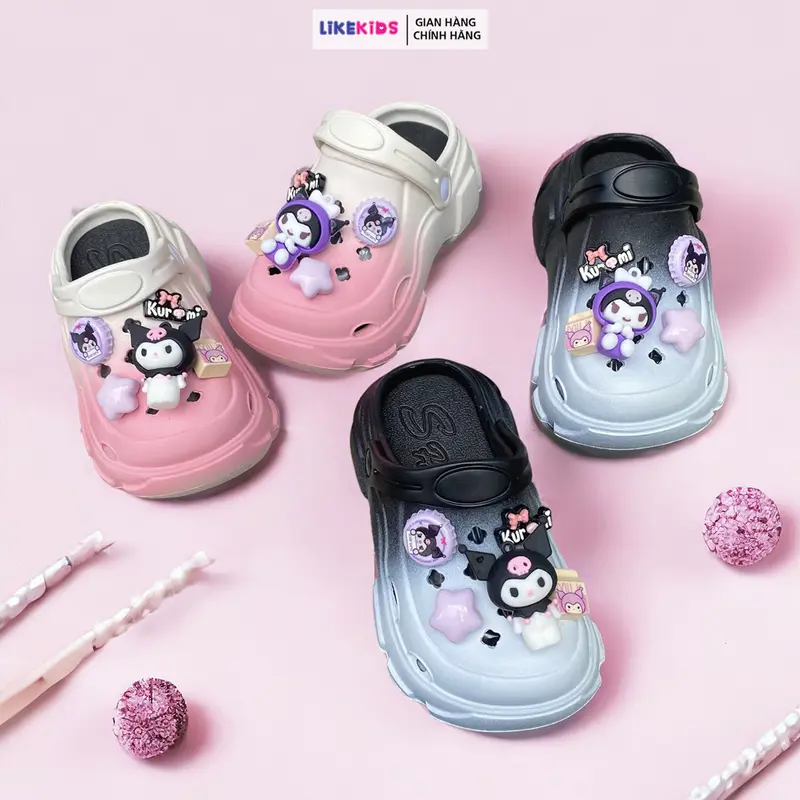 Dép SỤC cho bé gái hoạ tiết CHARM cute - LikeKids 1
