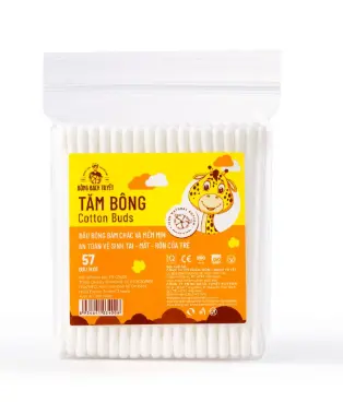 (QUÀ TẶNG) 1 GÓI Tăm bông gói 57 que của công ty Bông Bạch Tuyết Cosmetic Mỹ Phẩm