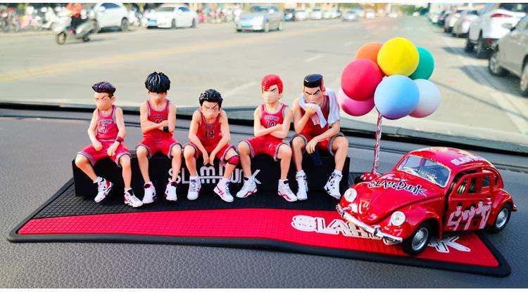Product Introduction of Car Telephone Number Plate Interior Anime Decoration SLAM DUNK Hanamichi Sakuragi Action Figure Ornament Auto Accessories Gifts 13