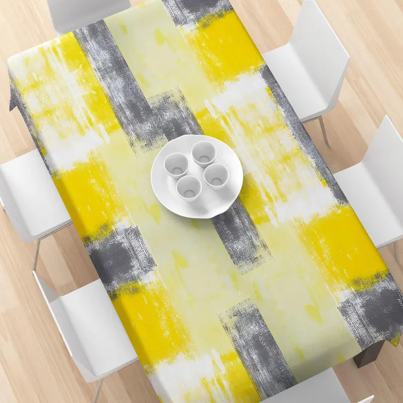 Abstract Geometric Pattern Tablecloth, Rectangular Tablecloth, Decorative Tablecloth for Home Kitchen Dining Room, Table Decoration Supplies 3