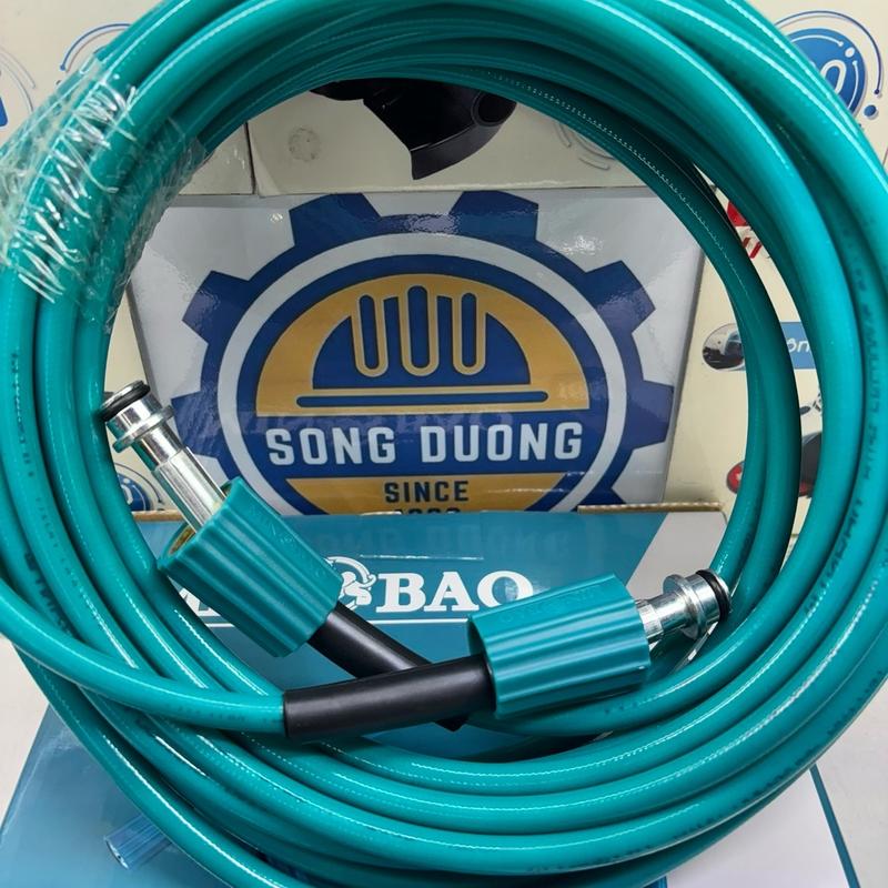 (Size 10mm,ren 22mm, đầu cos 15mm, chỉ có dây )Dây xịt gắn vào máy rửa xe gia đình áp cao MinBao dài 10 mét đến 30 mét Sợi carbon 3 lớp nhựa PU dẻo dai,chống va đập,bền bỉ