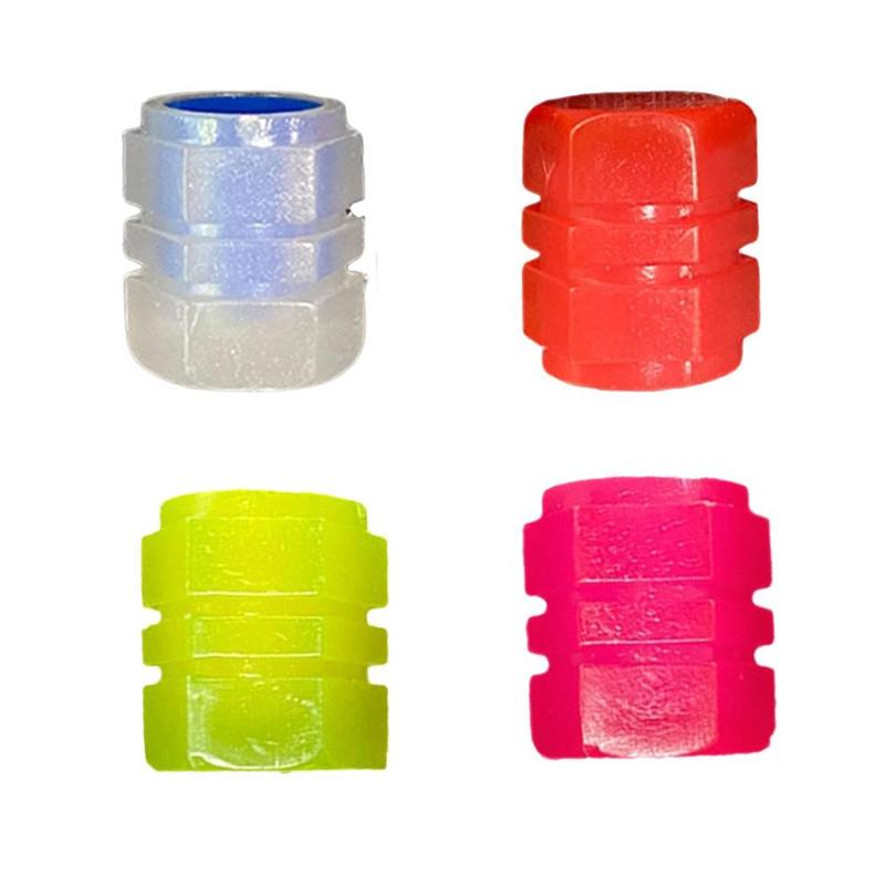 Nắp Thân Van Lốp, Dễ Lắp Đặt, Đồ Trang Trí Phát Sáng, Chống Rò Rỉ, Chống Bụi, Thay Thế Trực Tiếp, Thời Trang, Thích Hợp Cho Ô Tô, Xe Đạp, SUV, Xe Tải 0