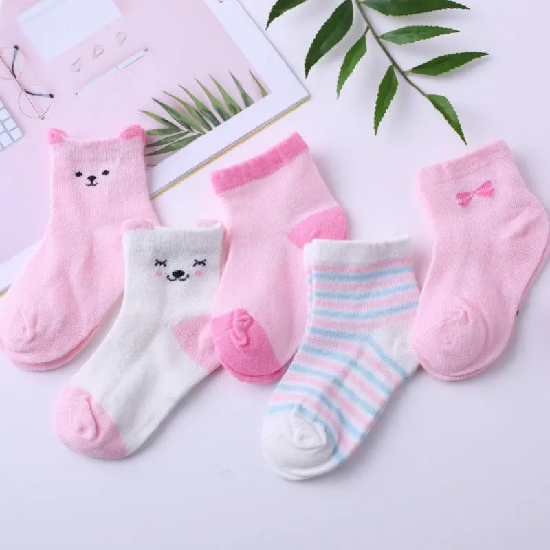 Tất Trẻ Em, Tất Cotton Mỏng Mùa Xuân Và Mùa Thu, Cho Bé Trai Và Bé Gái, Tất Dài Giữa Bắp Chân Mùa Hè Cho Em Bé, [Shanglai Youpin]