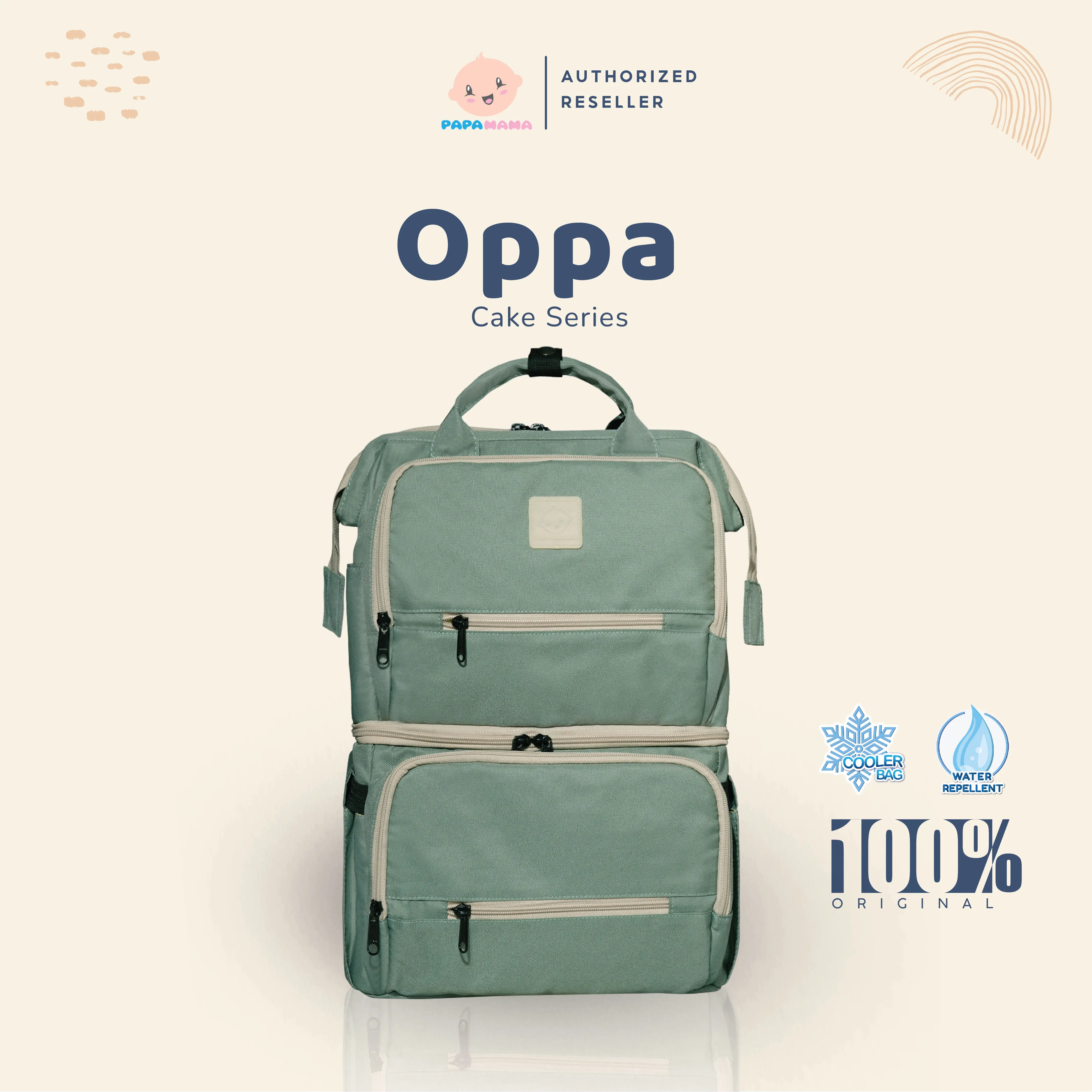 Papamama Oppa Cake Series - Cooler Diaper Bag Water Repellent - 3003