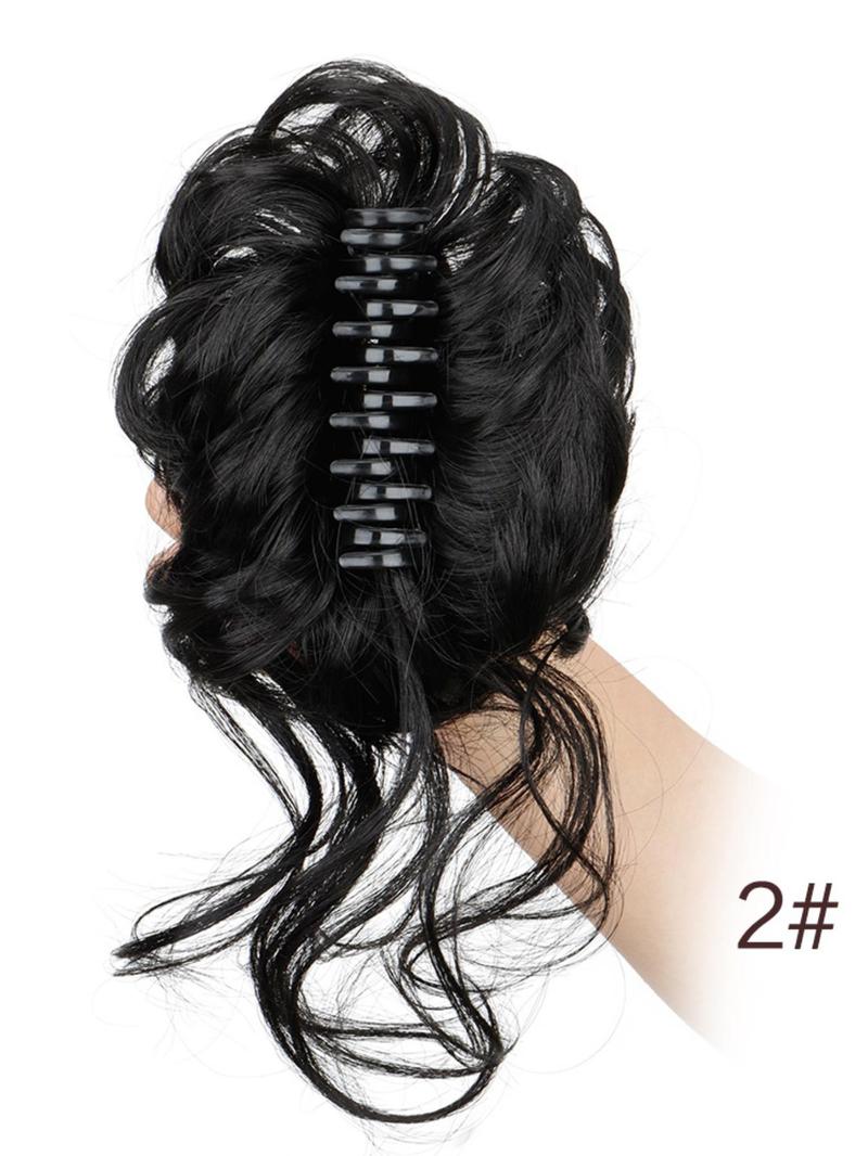 Product Introduction of Natural Fluffy Hair Bun, Synthetic Hair Bun with Hair Claw, Synthetic Hair Extensions for Women & Girls, Hair Accessories for Daily Use 2