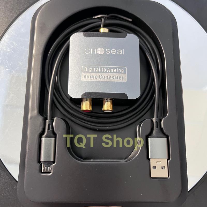 Bộ chuyển âm thanh quang Optical sang AV Choseal Hàng cao cấp Tặng dây quang 1M Phụ Kiện