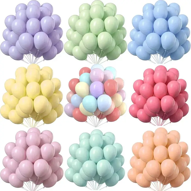 10/20/30/50pcs Color Latex Balloons Macaron Blue Pink Wedding Birthday Decor vintage color Latex Balloons Baby Shower Kid toys