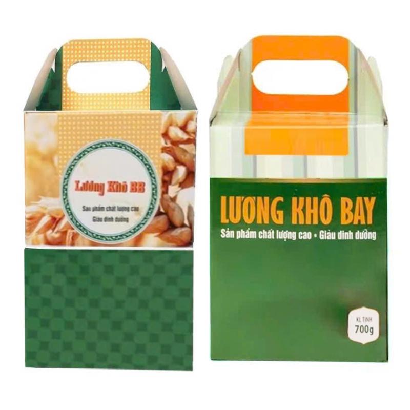 (1,4kg)Combo lương khô bay 700gr  + 1 hộp lương khô B.B vị dinh dưỡng 700gr ( trọng lượng 1,4kg ) 20 gói tổng 40 thanh lương khô