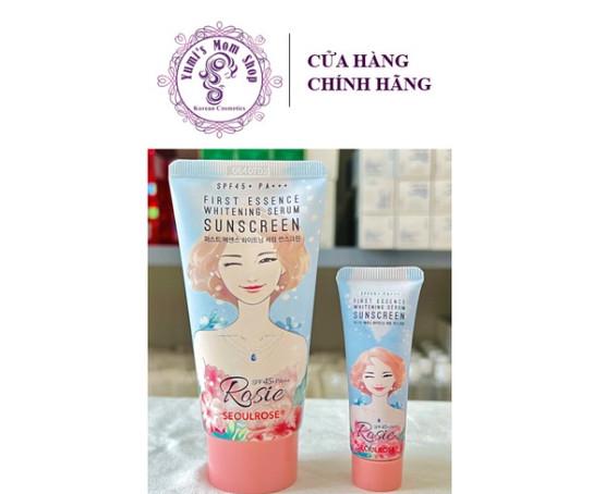 Kem Chống nắng Rosie Seoul Rose First Essence Whitening Serum Sunscreen