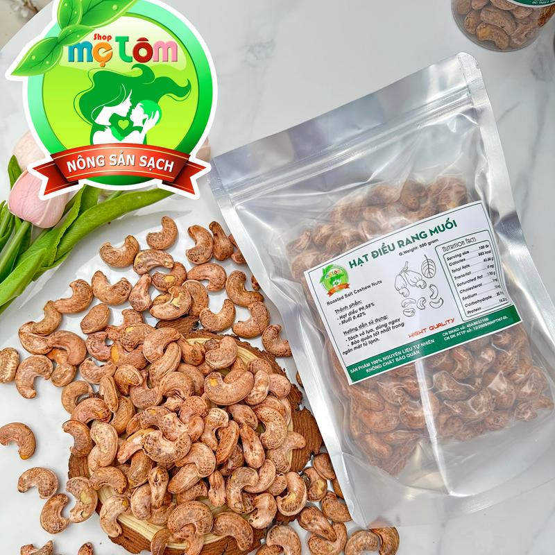 500g ĐIỀU RANG MUỐI loại 1 NGUYÊN HẠT (Còn vỏ lụa) Snack Ăn Vặt hatsay  kho Food Nuts