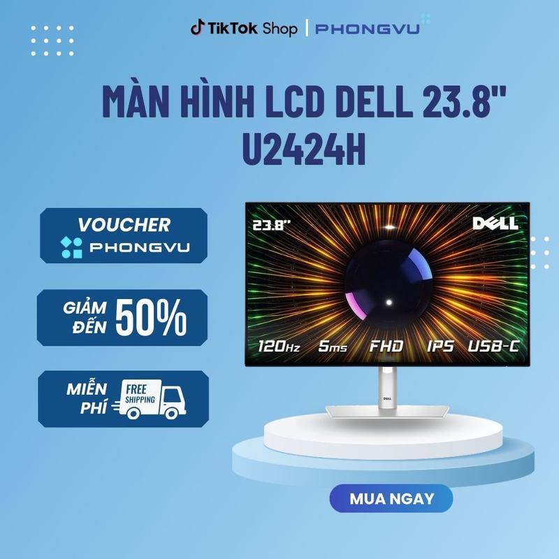 Màn hình LCD Dell 23.8" U2424H (1920 x 1080/ IPS/ 120Hz/ 5ms) - Bảo hành 36 tháng