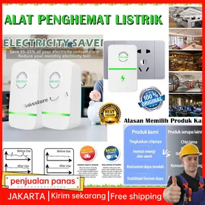 2025 Penghemat Listrik PLN Electric Saver / Electricity Saving Box Alat Hemat Daya kWh Soft Start Tagihan Pulsa Token / Bulanan