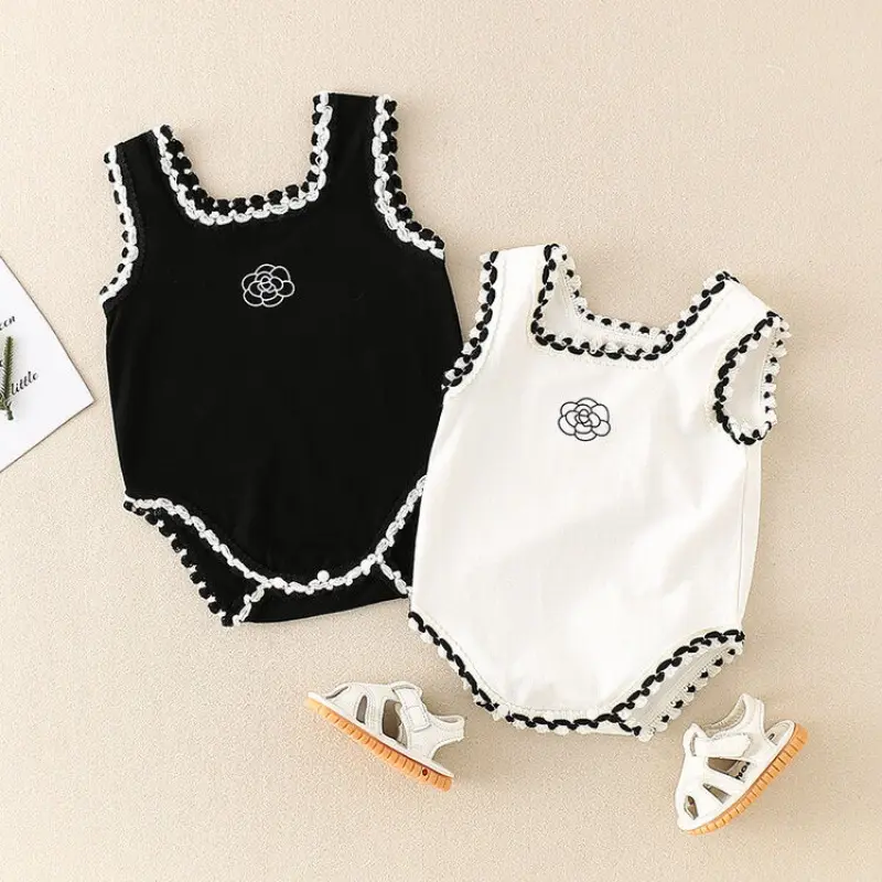 Áo Liền Quần Cho Trẻ Sơ Sinh Trẻ Mới Biết Đi Mùa Hè, Áo Jumpsuit Quần Cho Bé Gái, Áo áo liền quần Không Tay, Onesise, Thích Hợp Cho Bé Gái