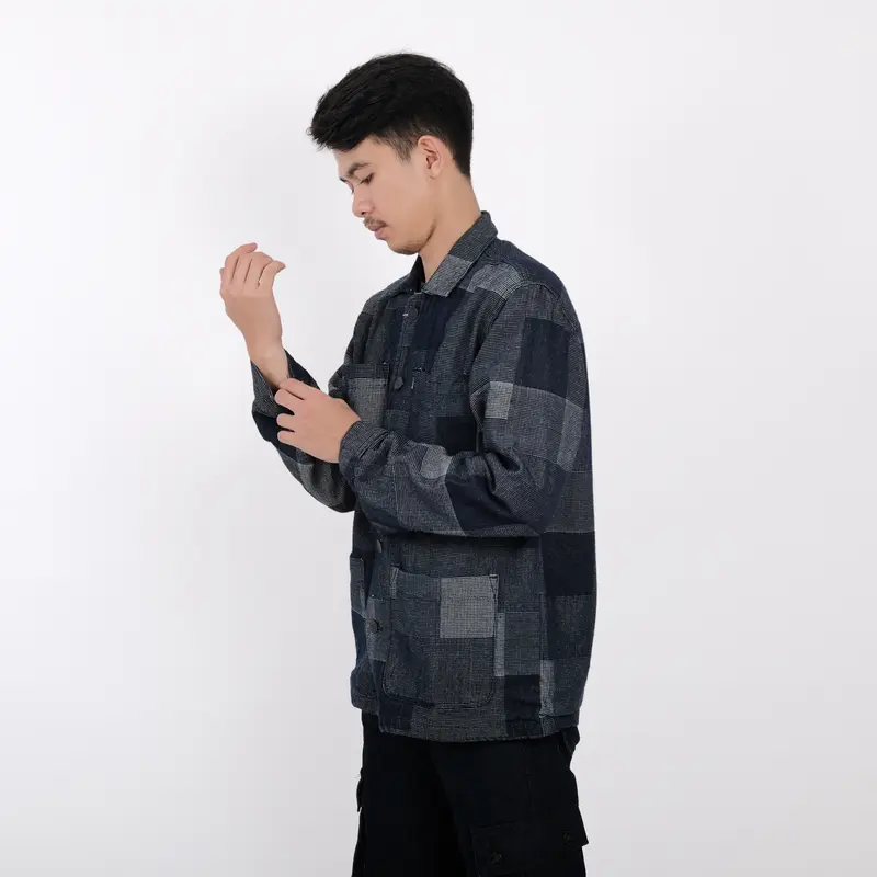 Rockmaker Denim Jacket Mondrian Jaket Pria 3