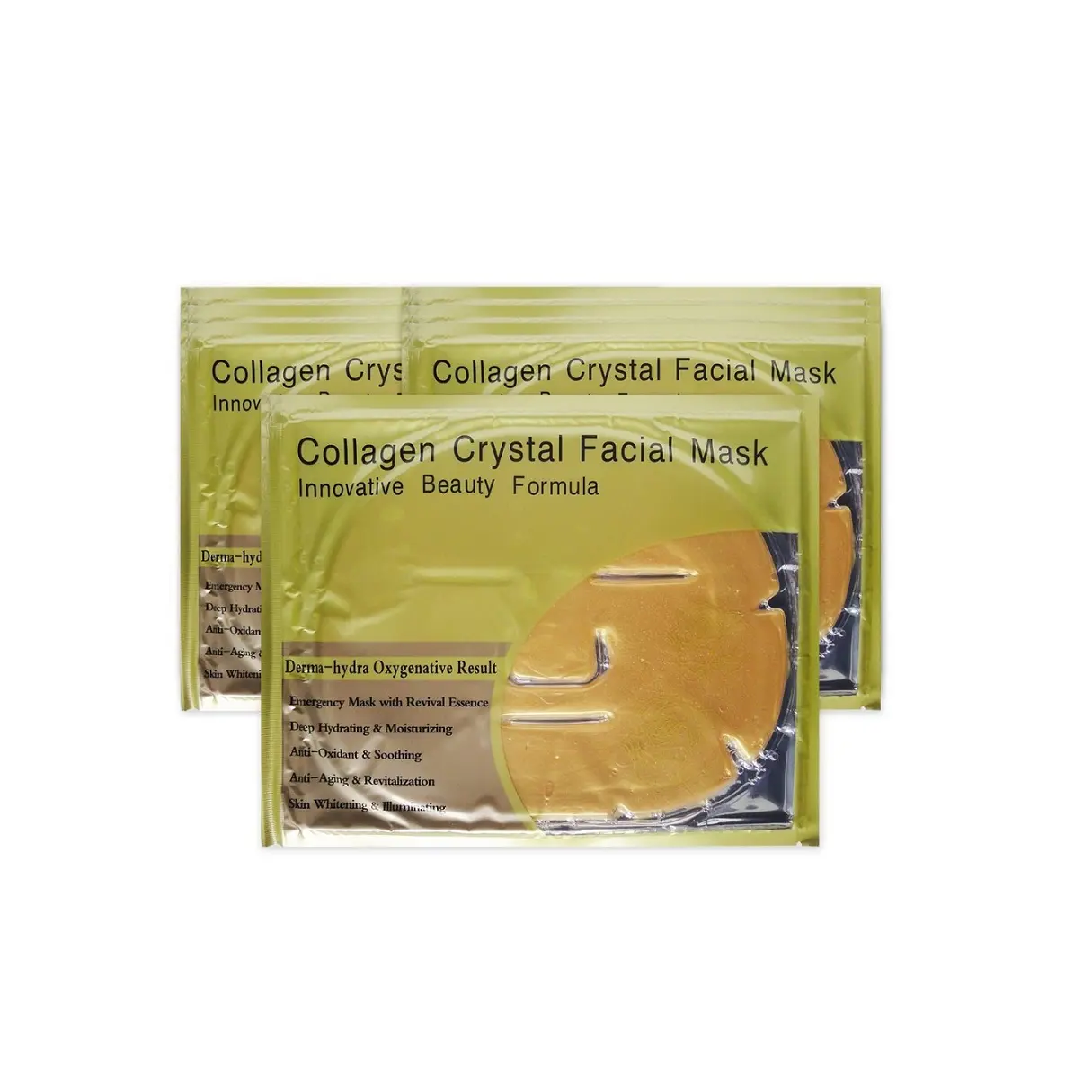 Combo 10 miếng mặt nạ đắp mặt collagen nano vàng Crystal Facial Mask