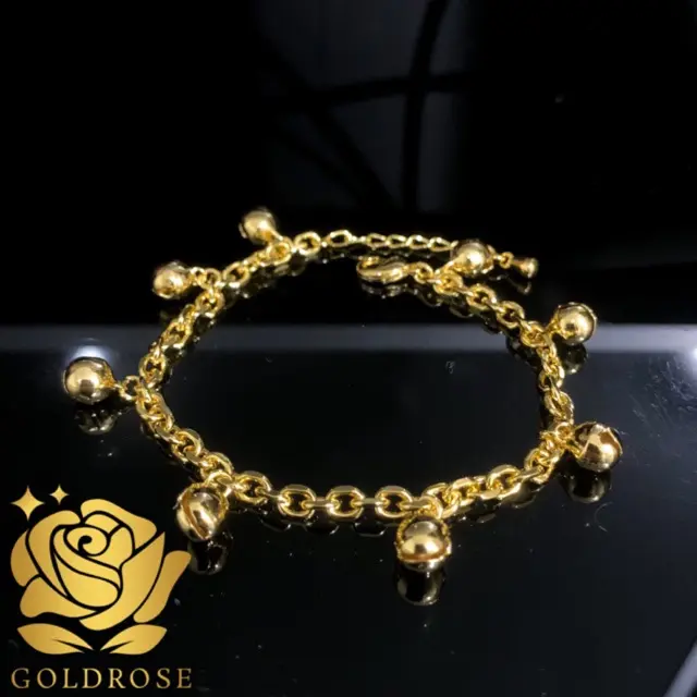 Gelang Titanium Wanita Krincing 18k ANTI KARAT perhiasan gelang lonceng dan gelang kaki kerincing gelang  clover