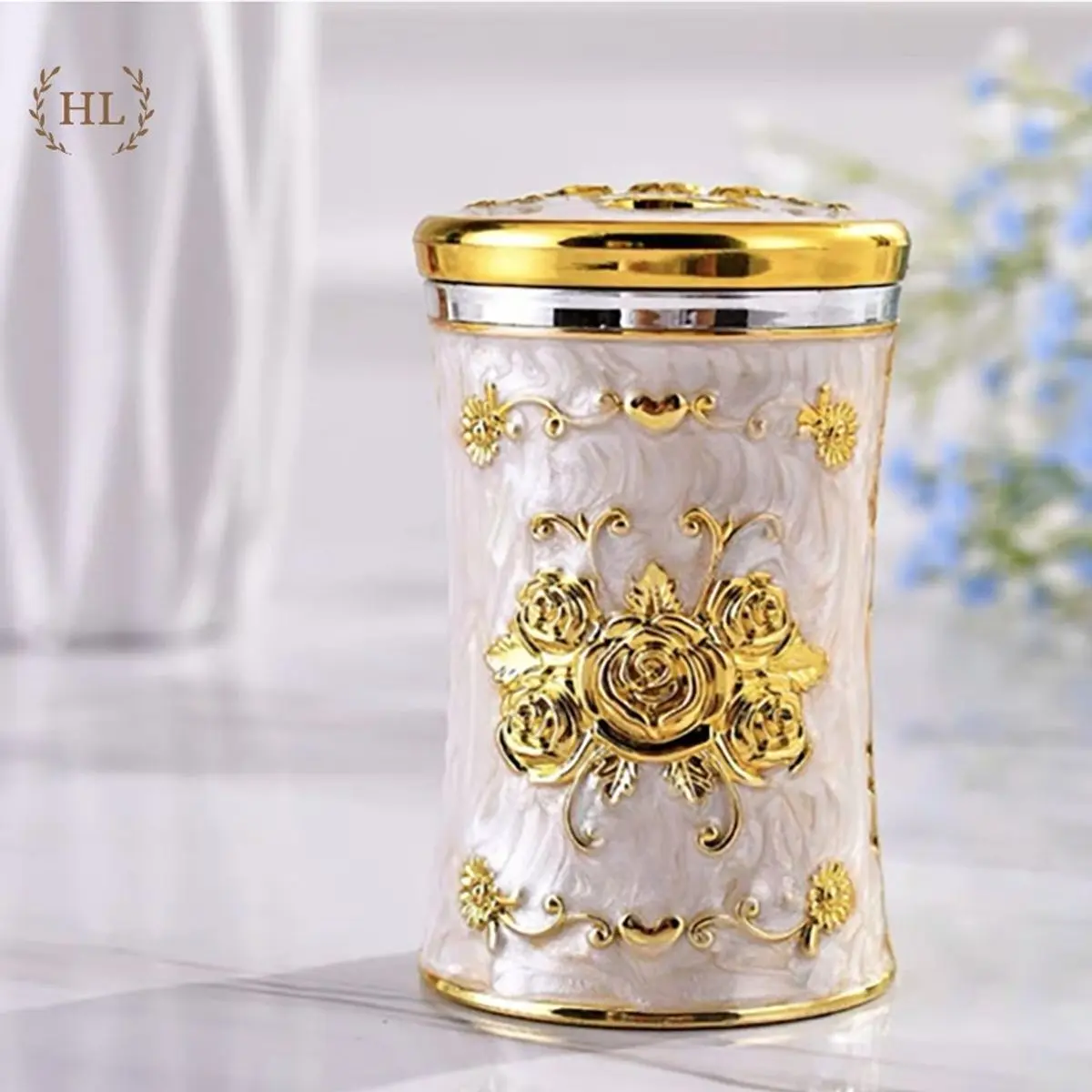 Hũ Tăm Đa Năng | Lọ đựnġ tăm - rắc gia vị Hoàng Kim tiện dụng phong cách thời thượng Bắc Âu siêu bền đẹp