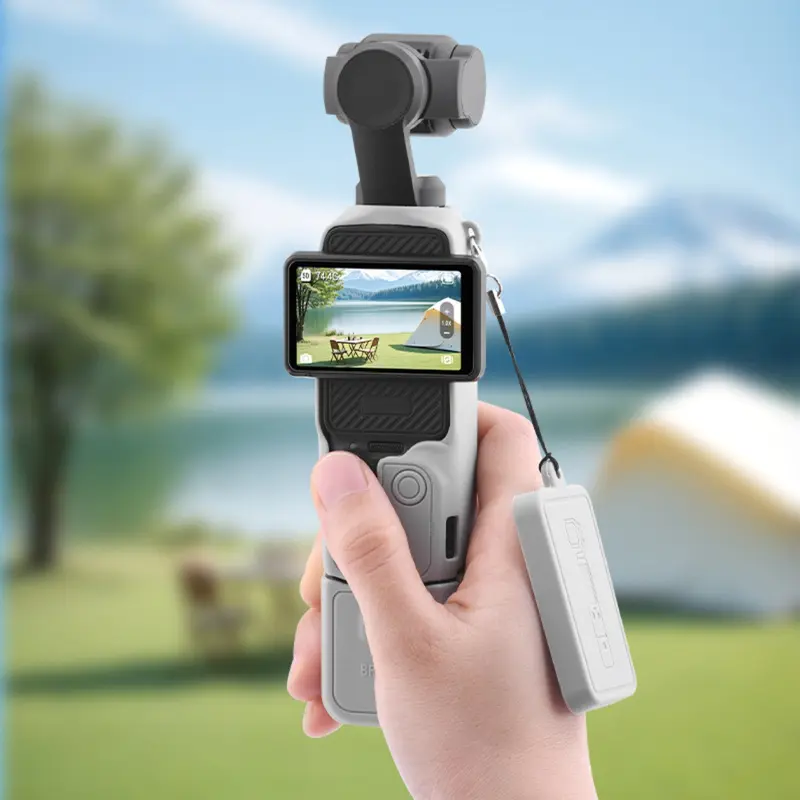 BRDRC Ốp Silicone Bảo Vệ DJI Pocket 3 Combo - Phụ Kiện Action Camera 4