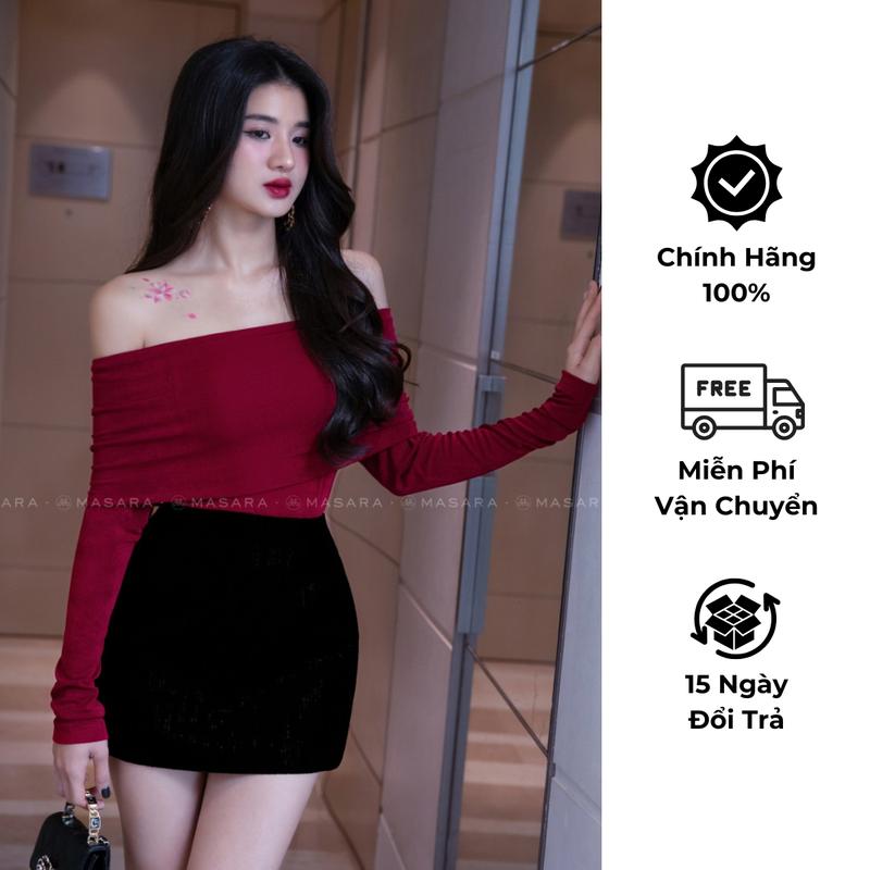CHÂN VÁY NHUNG ĐEN FORM ÔM TÔN DÁNG 0