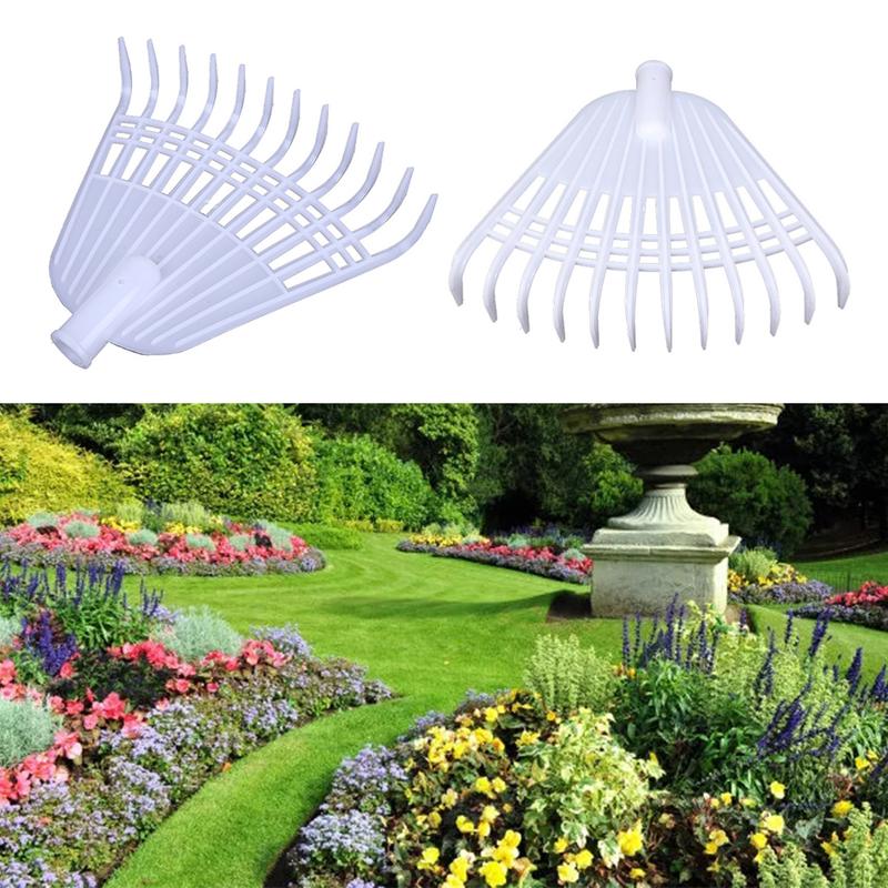 Gardening Hand Rake Tools 12 Tooth Leaf Rake Agricultural Plastic Grass Rake 6