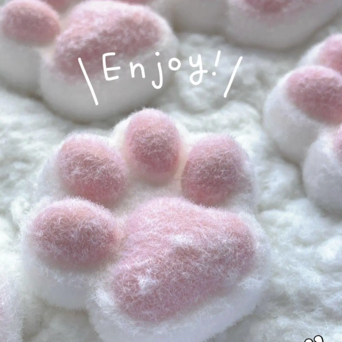 Đồ Chơi Squishy Mini, Thiết Kế Chân Mèo Kawaii, Hình Khối Trong Suốt, Thích Hợp Để Giảm Căng Thẳng, Đồ Chơi Bóp, 1 Cái