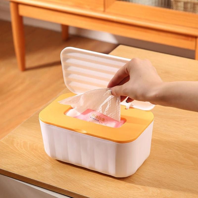 Portable Plastic Dual-purpose Tissue Box Extractive Large Capacity Wet Wipes Dispenser Dustproof Seat Type/Wall Mounted Napkin Paper Case Car 3