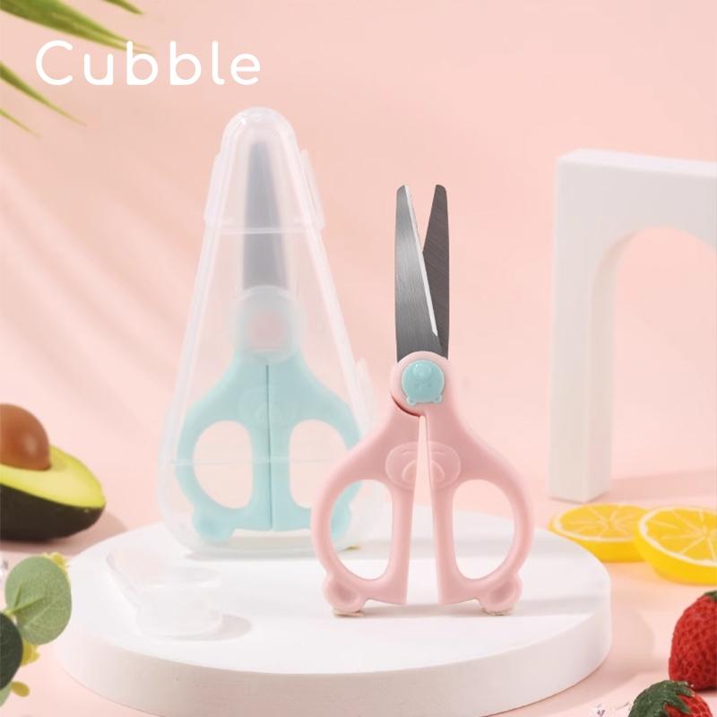 Cubble Little Bear Ceramic Food Scissors / Stainless Steel Food Scissors with Case, Cover, Safety Lock for Food Prepare Kitchen Blade Kitchen Blade 3
