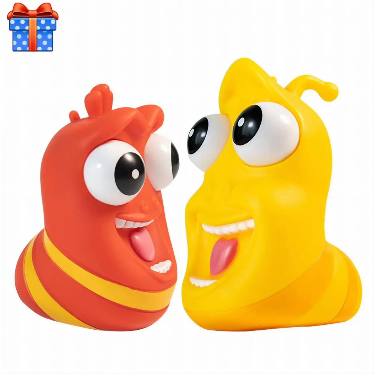 Đồ Chơi Mắt Lồi Larva, Bóp Tay, Giảm Căng Thẳng, Xả Stress, Đàn Hồi Phát Sáng