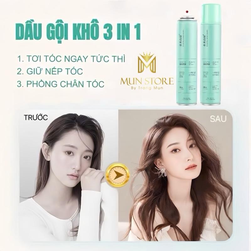 Dầu Gội Khô 3in1 Dành Cho Tóc Bết Women By Trang Mun