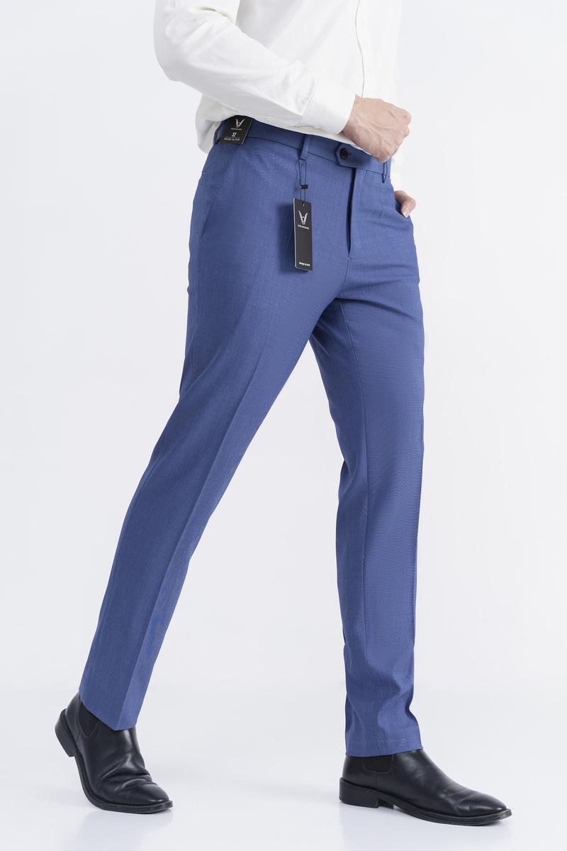 Product Introduction of Quần Âu Nam Ôm Nhẹ, Màu Xanh Dương form Slimfit - Dvd Men 3