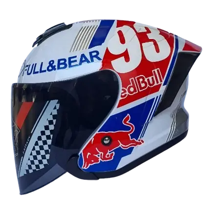 Helm JS ARMOR Half Face Motif LEOPARD Pria Wanita Original SNI pilihan kaca Smoke/Clear Motorcycle helm  half 5