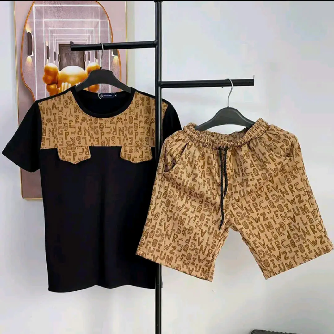 Bộ đồ thun hè hoạ tiết phối chữ thiết kế hiện đại năng động, size S/M/L/XL/2XL - Cotton cao cấp