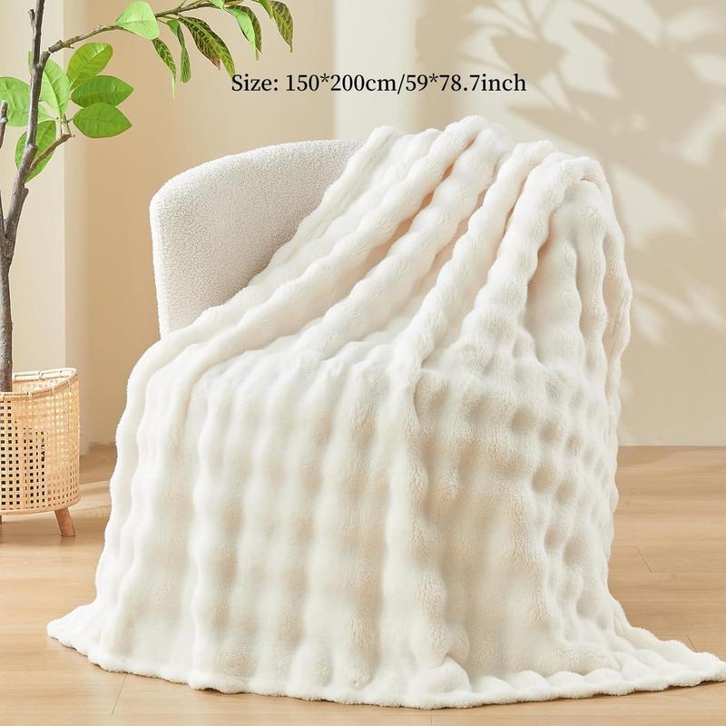Product Introduction of Soft Fleece Throw Blanket, 1 Count Lightweight Warm Cozy Fuzzy Flannel Blanket, Comfy Throw Blanket for Bed Office 1