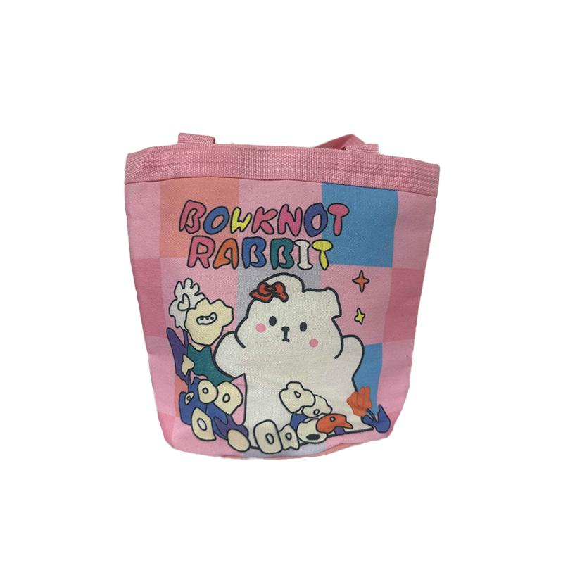 Product Introduction of Túi Bucket Vải Bố, Phong Cách Thường Ngày Tote, Dành Cho Nữ, In Hình Hoạt Hình, Túi Ăn Trưa, Túi Mua Sắm, Túi Đi Học 22