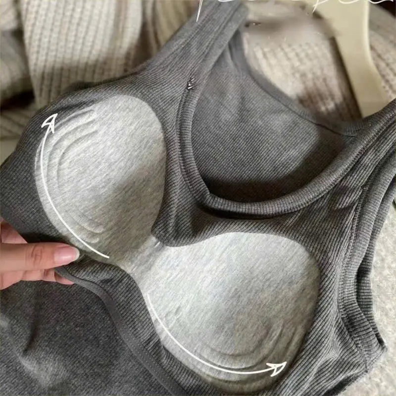 Áo Ba Lỗ Nữ Kèm Đệm Mút Chất Thun Gân Dáng Ôm Siêu Hot 332 - Chất liệu thun gân siêu mịn - Top, Women [ c217 ] 8