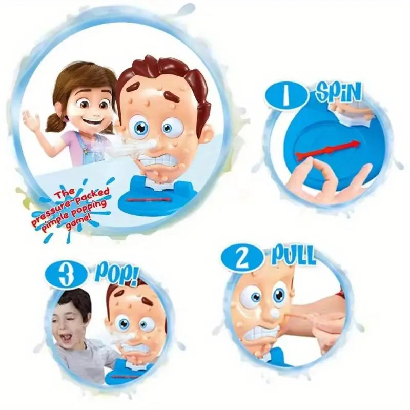 Squeeze Pimple Toy, 1 Box Parent-child Interactive Stress Relief Toy, Educational Desktop Game Toy for Kids, Funny Toy for Boys & Girls 3