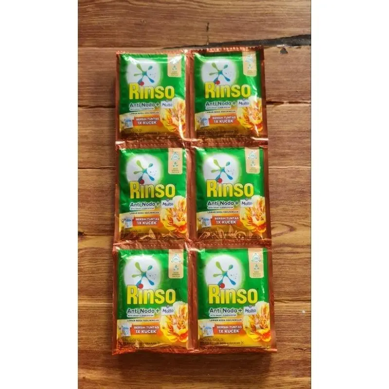 PAKET 3 RENCENG 500an 18 PCS Rinso Anti Noda Renceng 18ml isi 18 sachet Anti Noda Rose 1