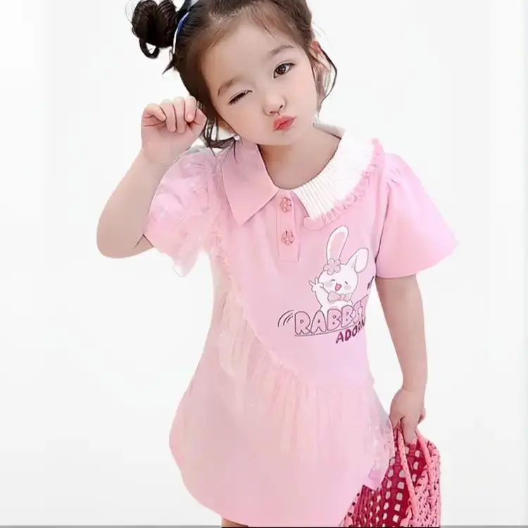 [10-25kg] Váy in hình con thỏ siêu xinh cho bé gái 2 màu