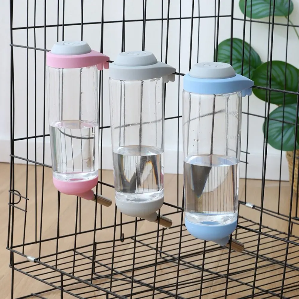 Pet Water Drinker 350/500 ML Rabbit Water Dispenser Automatic Plastic Pet Head Pipe Fountain Detachable Cat Drinking Bottle for Rabbits Cats Guinea Pig