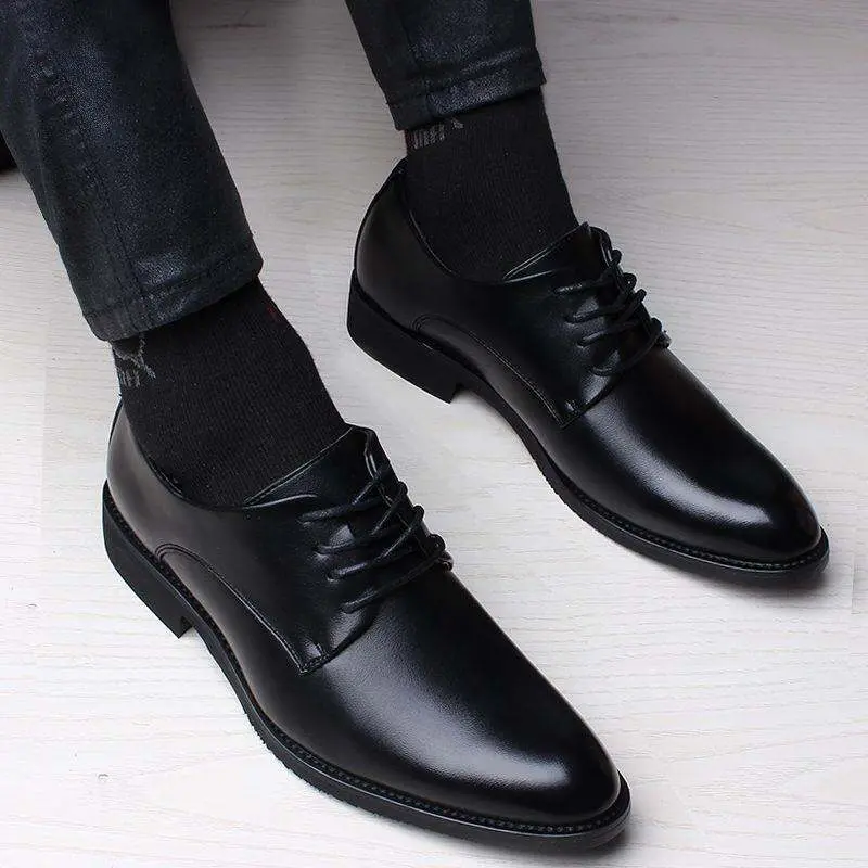 Men's Business Leather Shoes Genuine Leather Cowhide Youth Fashion Casual Shoes Versatile Formal Shoes