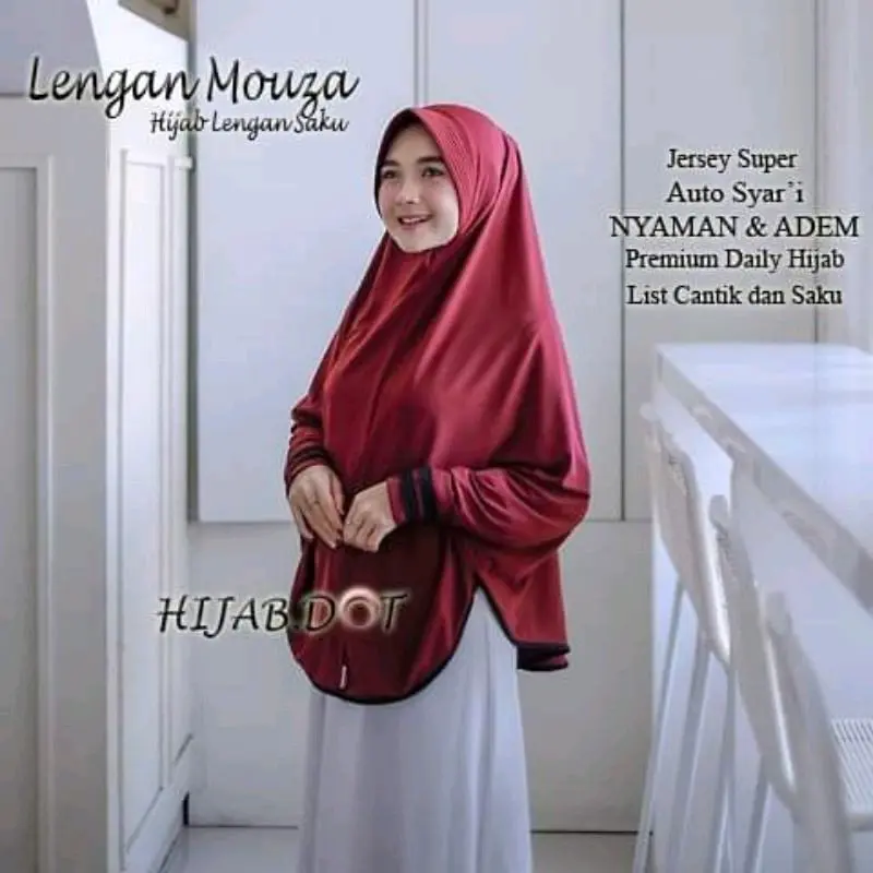 PROMO HIJAB TANGAN JOMBO PREMIUM Busa Instan Pad Panjang Muslim Muslim Pad Variasi Kerudung Syari Bergo Nyaman cruty pich 4