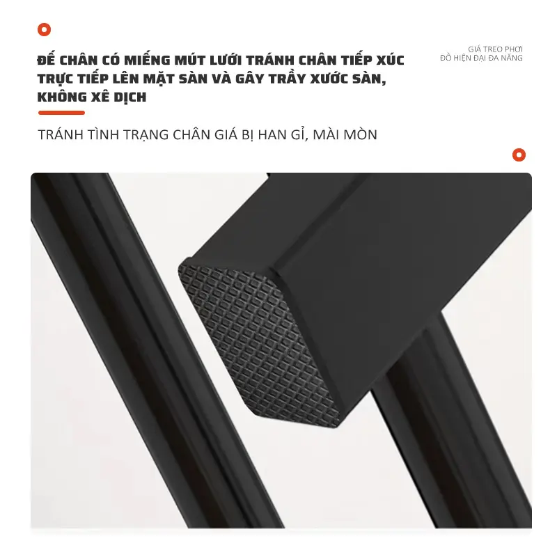 Giá treo quần áo khung kim loại nhập khẩu sơn tĩnh điện bền đẹp Giá treo đồ tích hợp để giày thông minh tiện lợi 7