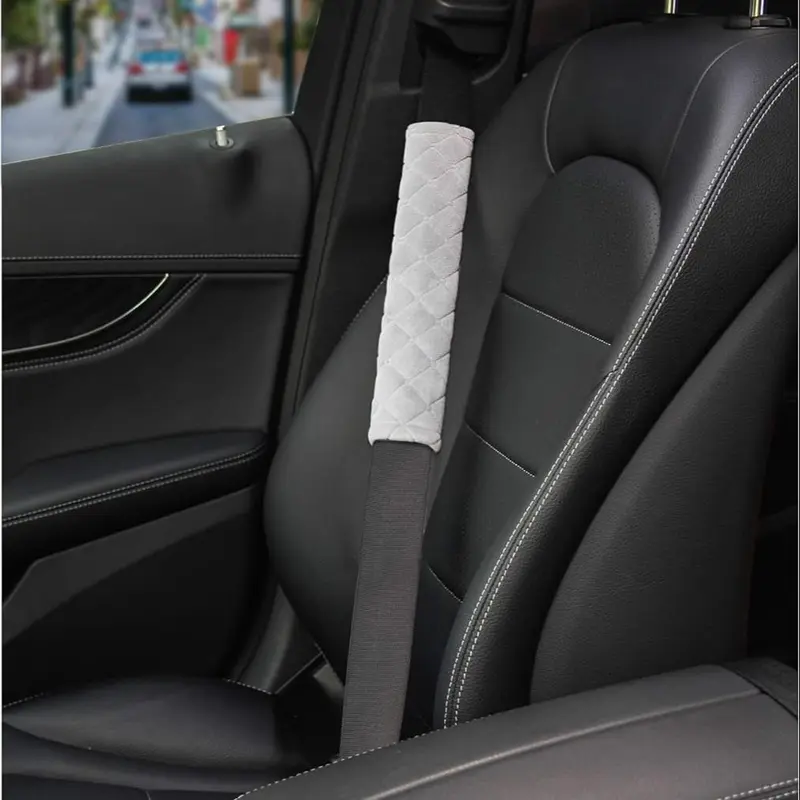 Car Seat Belt Covers, 2 Counts Soft Car Seat Belt Shoulder Pads, Universal Seat Belt Shoulder Pads, For All Cars And Backpacks 3