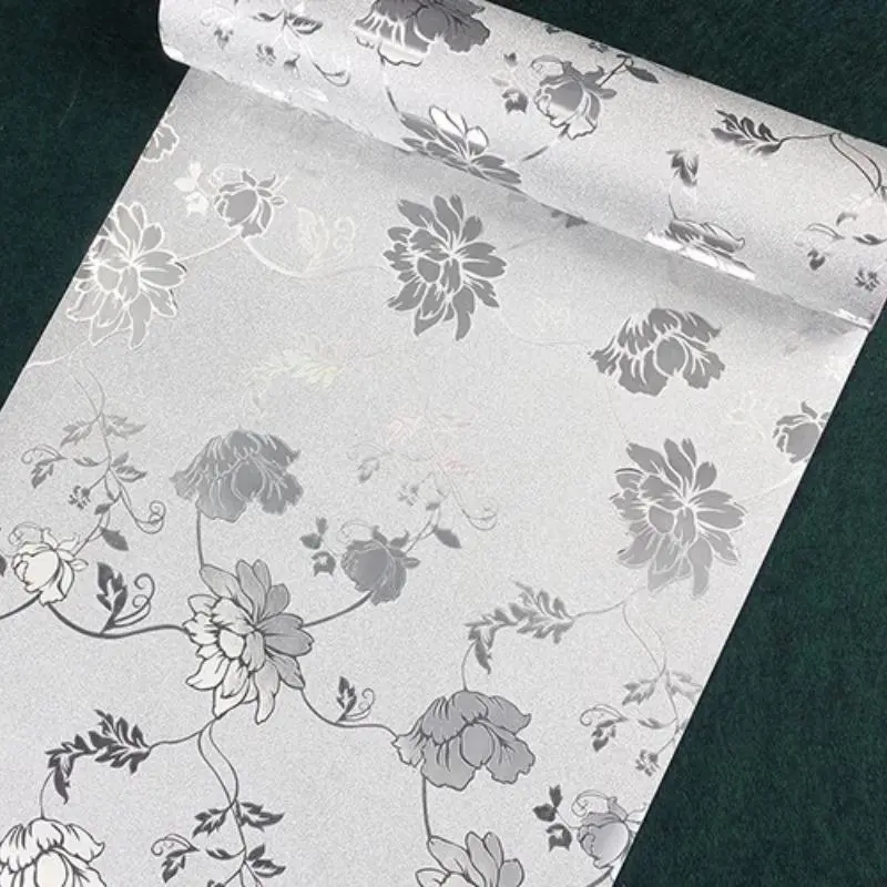 Floral Pattern Self Adhesive Wallpaper, Waterproof Wall Sticker, Decorative Sticker for Home Furniture, Home Decor 3